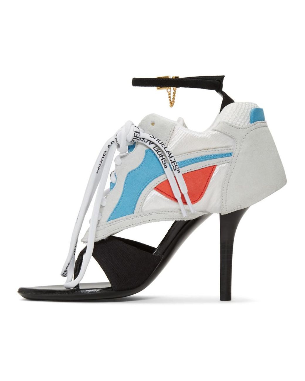 off white runner heels