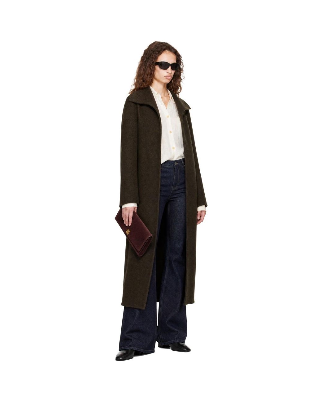 Khaite Black Khaki Romare Coat