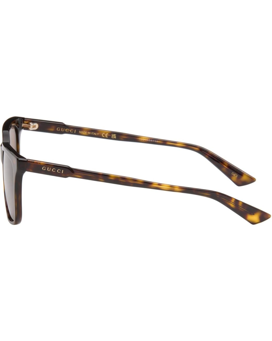 Gucci Brown Square Sunglasses for men
