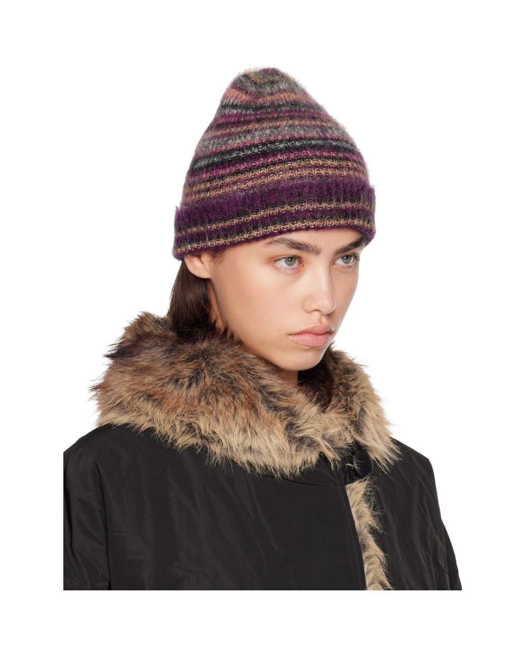 Isabel Marant Brown Morenne Mohair Beanie