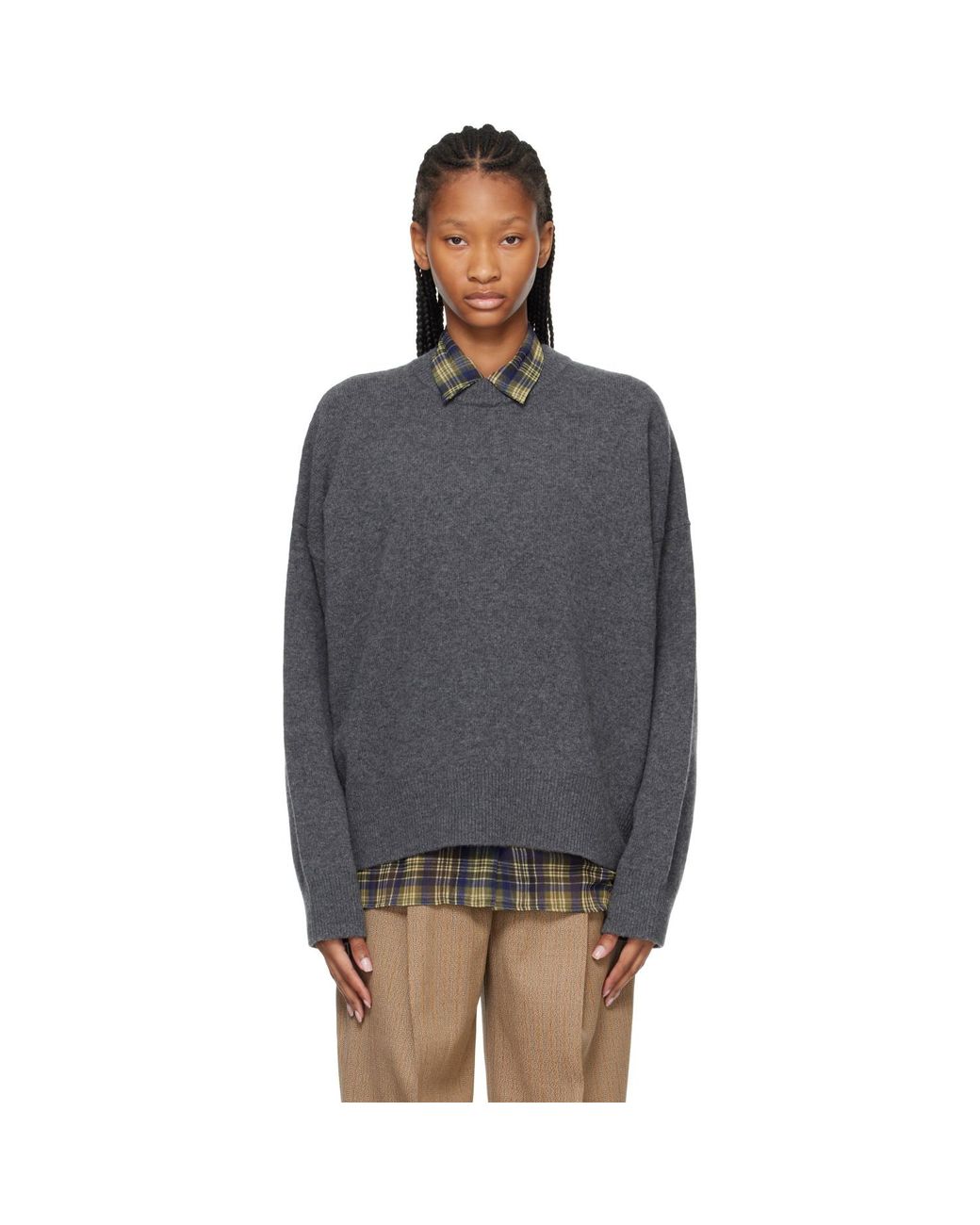 Rohe Gray Classic Crewneck Sweater