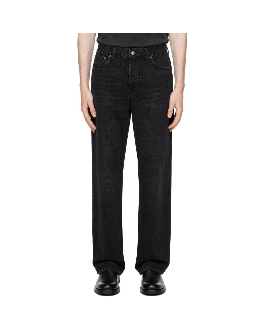 Nudie Jeans Black Steady Eddie Ii Jeans for men