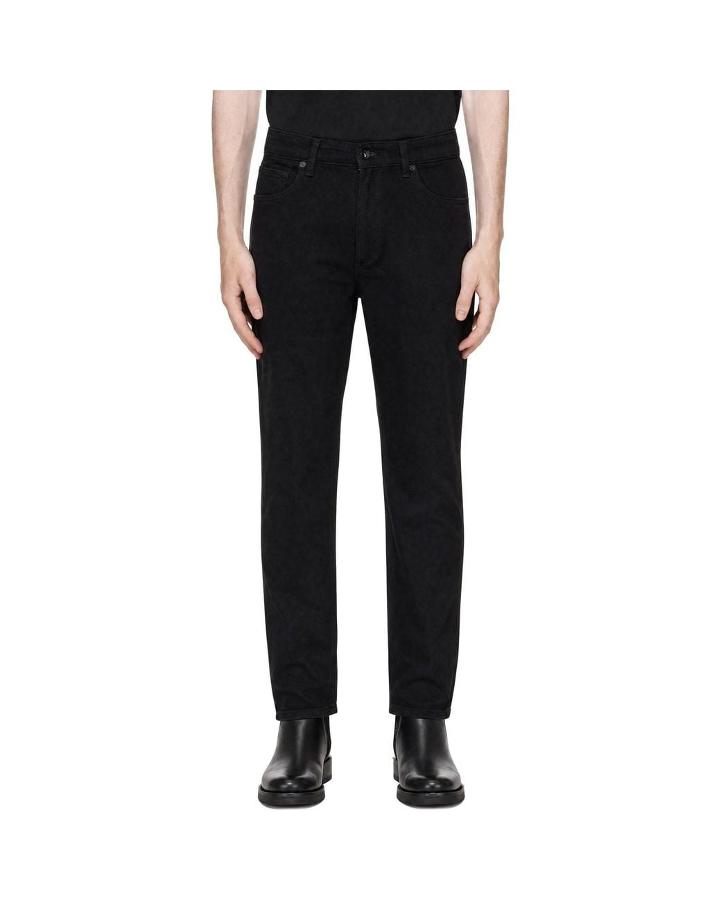 Rag & Bone Black Fit 4 Straight Jeans for men