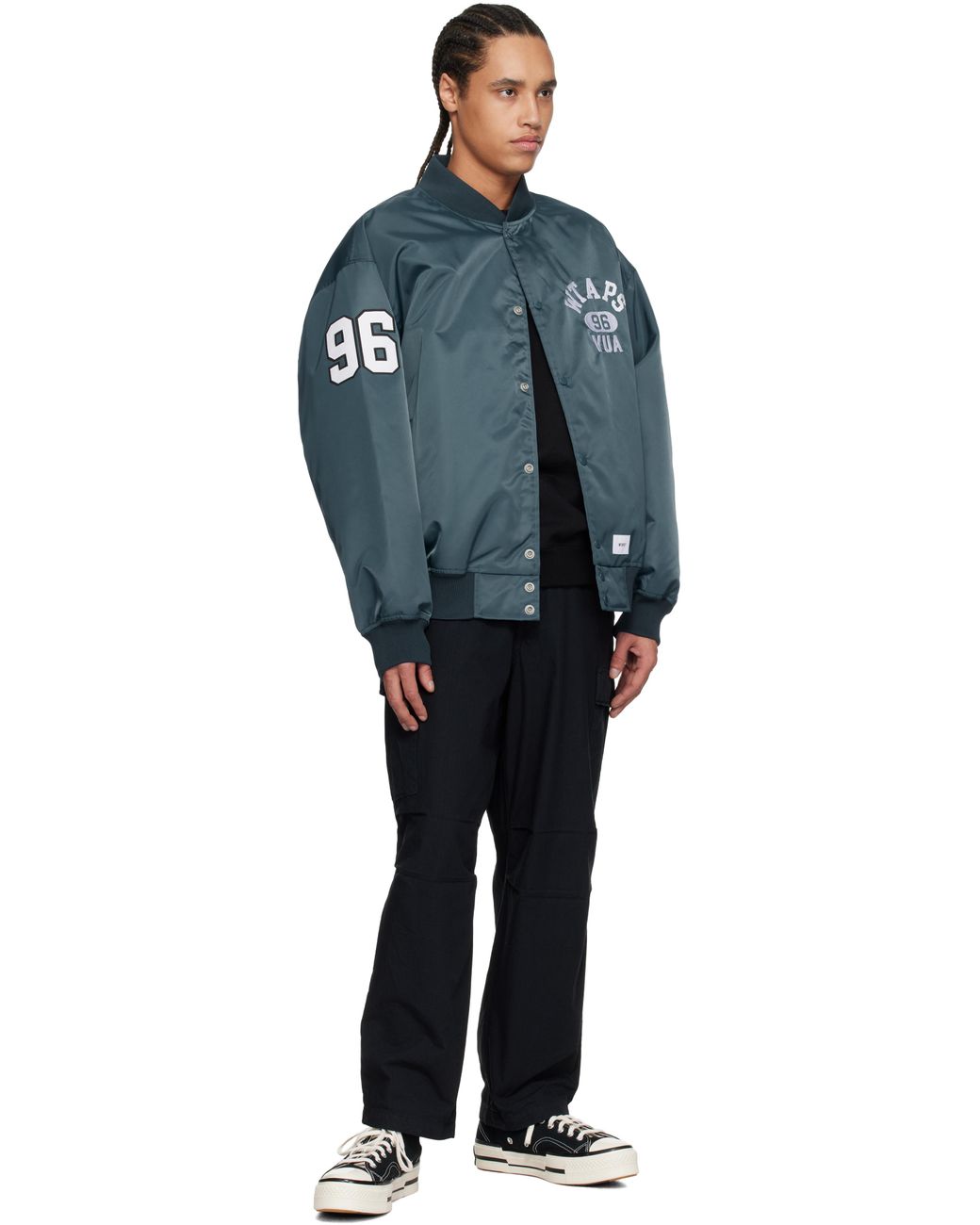 WTAPS Nylon Team Jacket in Blue for Men | Lyst