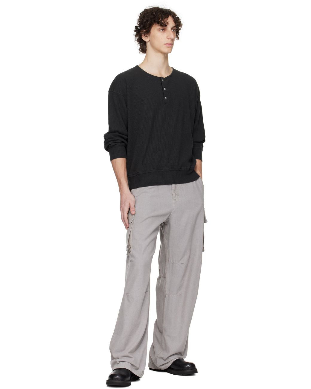 【関税込み】OUR LEGACY ブラック Ballon ヘンリーネック メンズ Our Legacy ブラック Ballon ヘンリーネック ブラック | Lyst