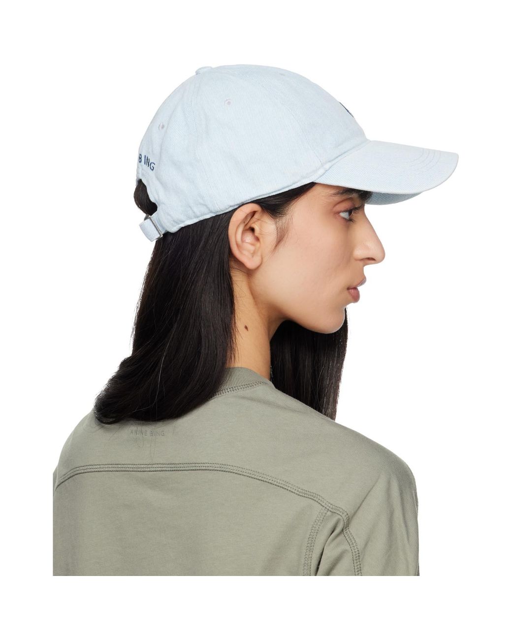 Anine Bing Green Jeremy Baseball Cap