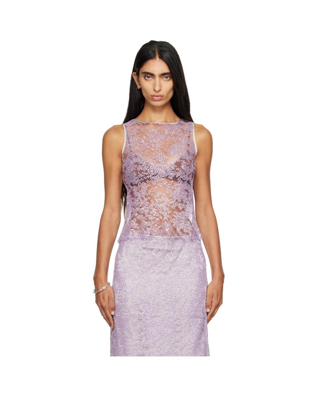 RESCHA Purple Ssense Exclusive Anu Top