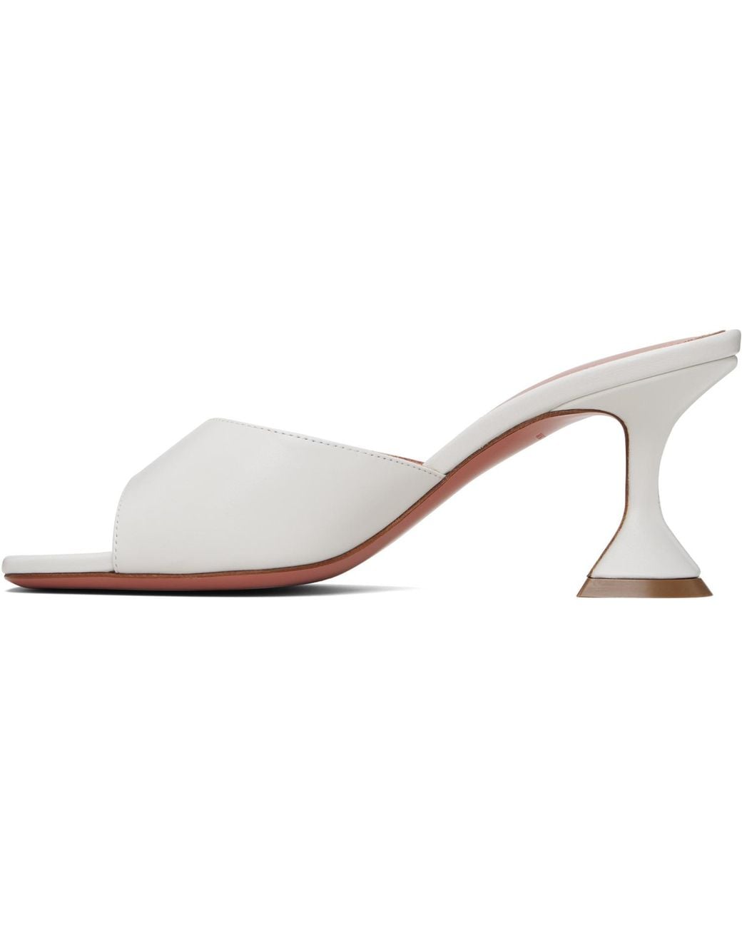 AMINA MUADDI White Lupita Slipper 70 Heeled Sandals