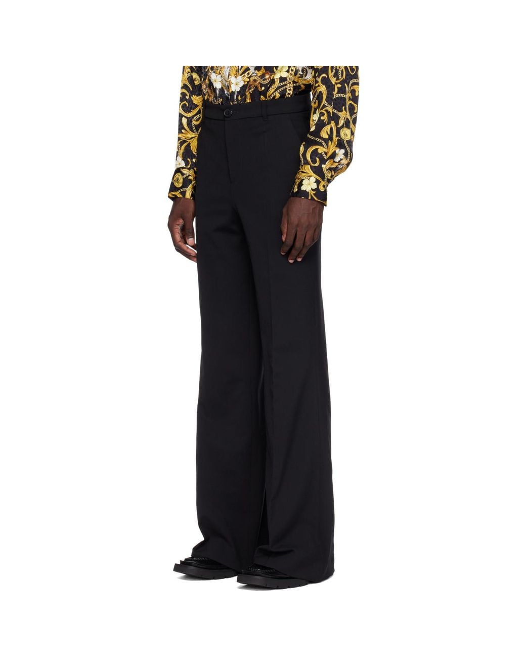 Lu'u Dan Blue Lu'U Bells Bell Bottom Trousers for men