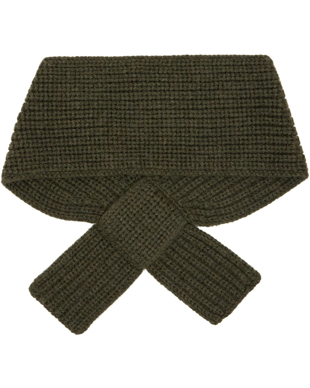 A.P.C. Green Khaki Luna Scarf