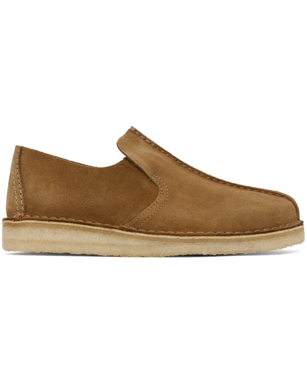 Clarks Men’s Tan Suede Slip-On Moccasin Loafers 9M 9 M 42 s-l400.jpg main image 4