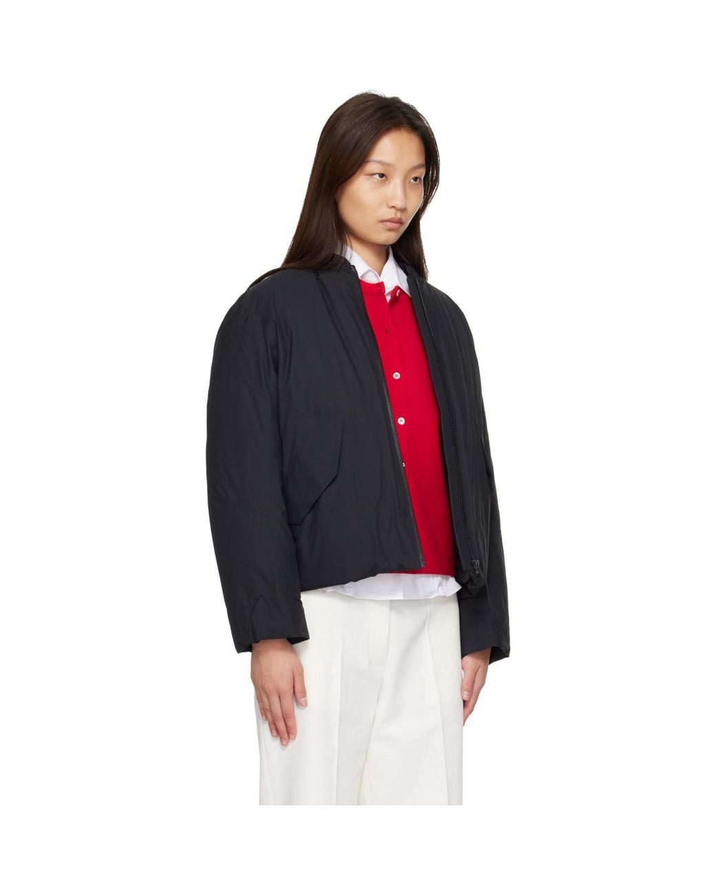 Veilance Red Decca Down Bomber Jacket