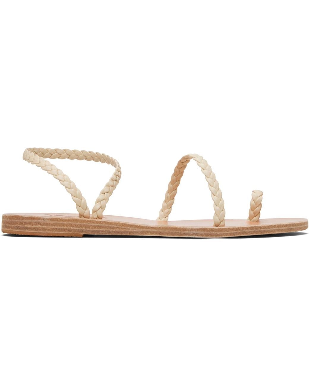 Ancient Greek Sandals Black Off- Eleftheria Sandals