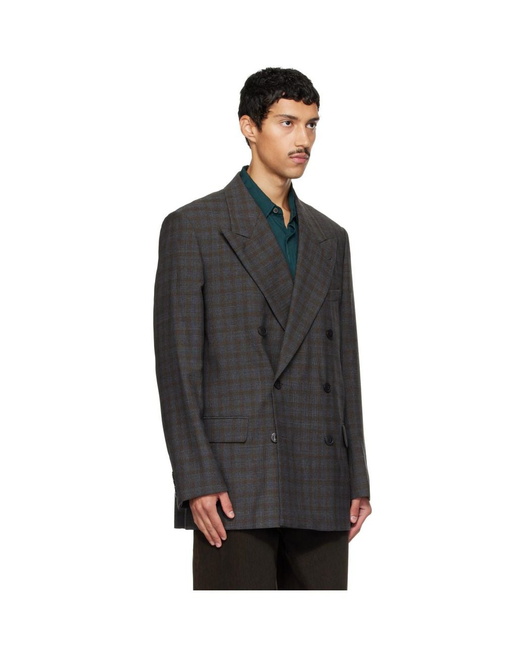 Dries Van Noten Black Oversized Wool Blazer for men