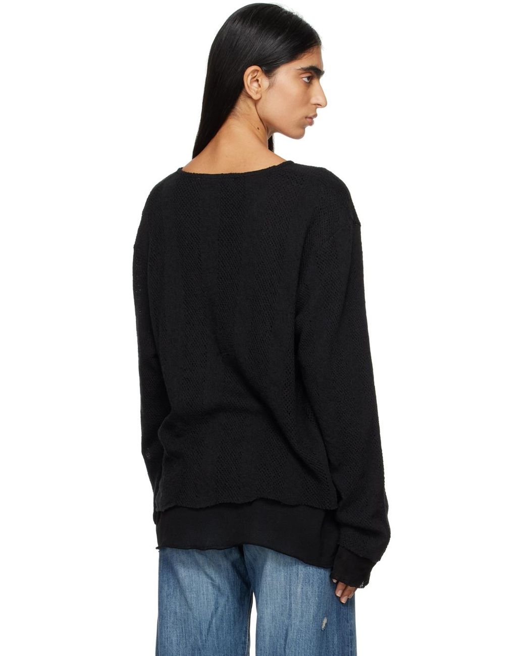 Black long sleeve sweater hotsell