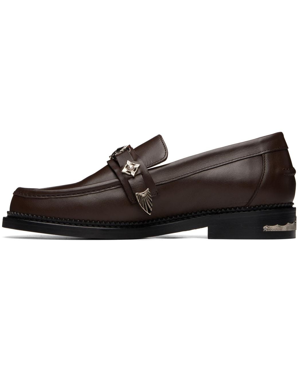 Toga Virilis Brown Ssense Exclusive Metal Loafers for men