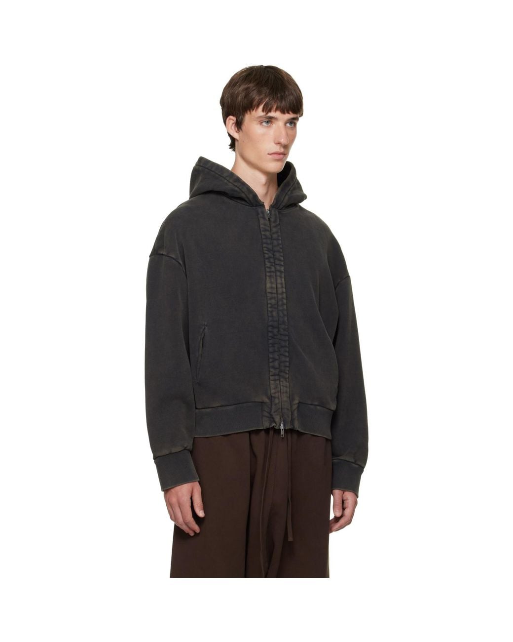 Entire studios Black Thermal V2 Hoodie for men