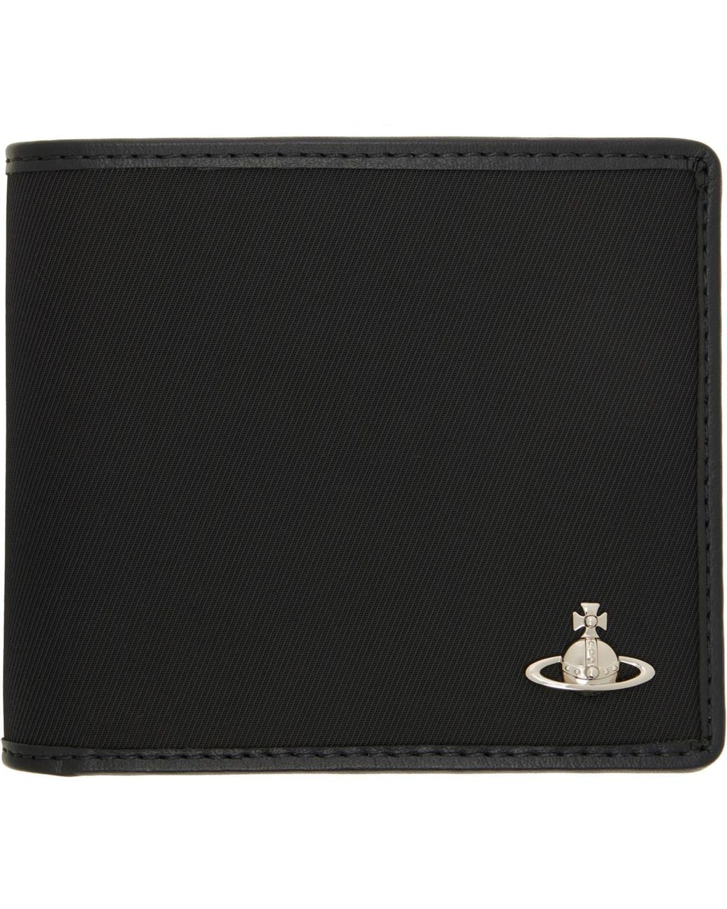 Vivienne Westwood Black Billfold Wallet for men