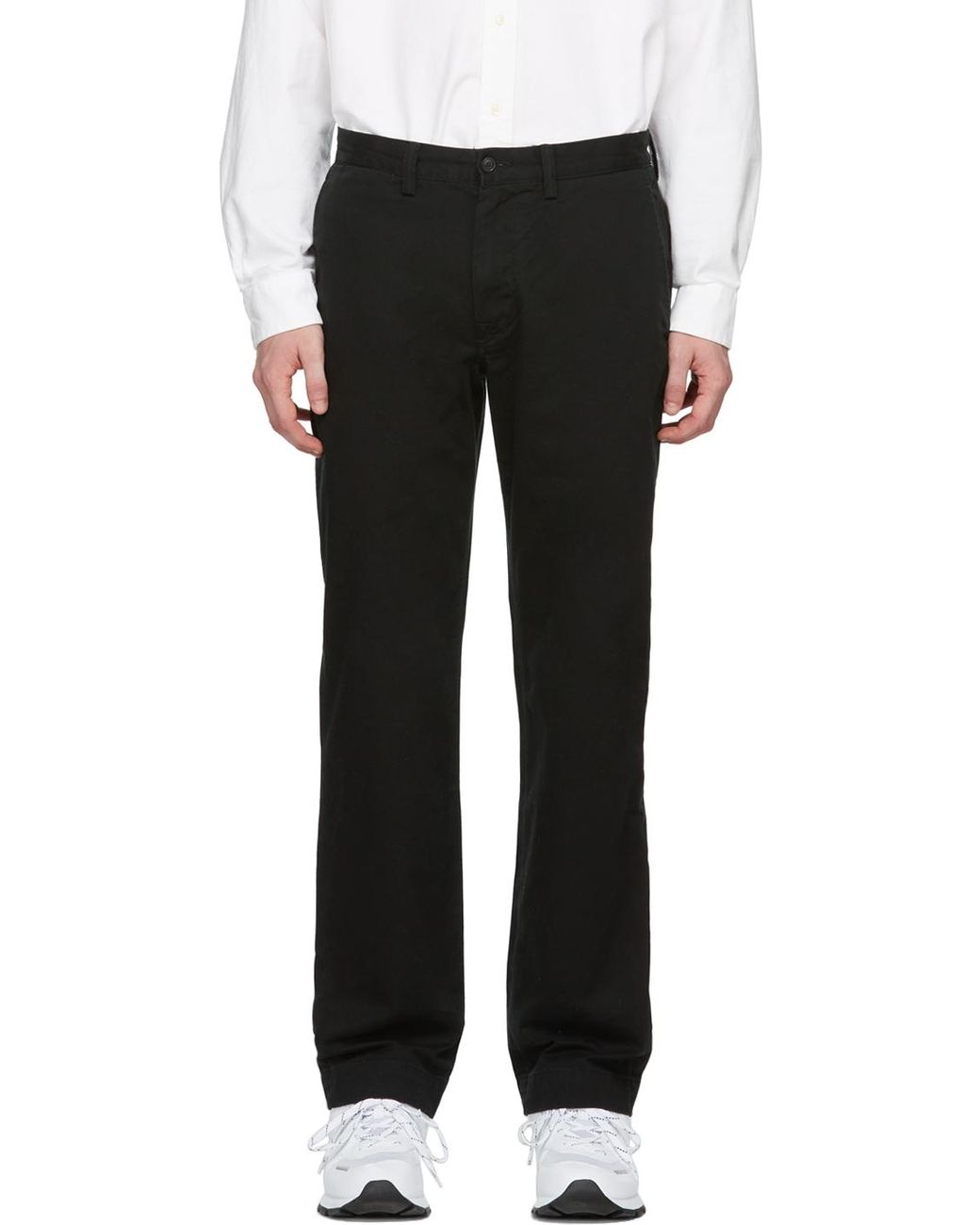 Polo Ralph Lauren Cotton Bedford Trousers in Black for Men | Lyst
