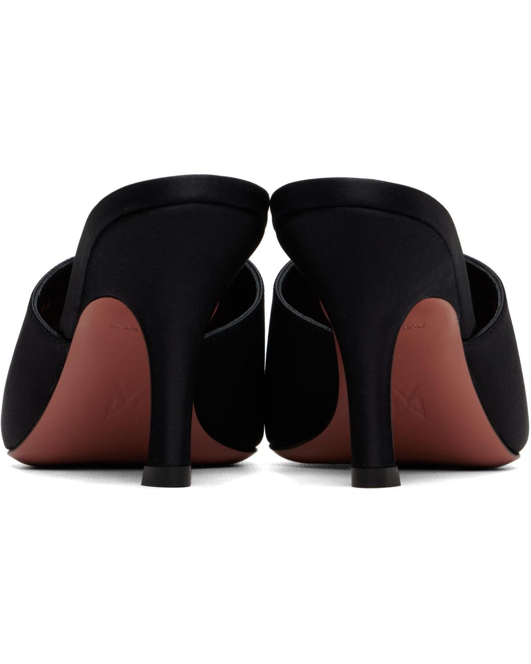 AMINA MUADDI Black Jamie Mule Heels
