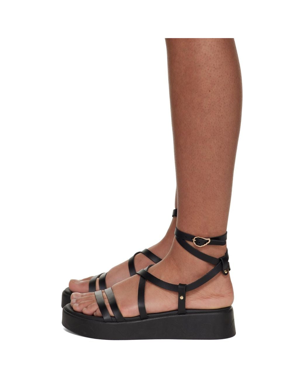 Ancient Greek Sandals Brown 45Mm Aristea Platform Open-Toe Sandals