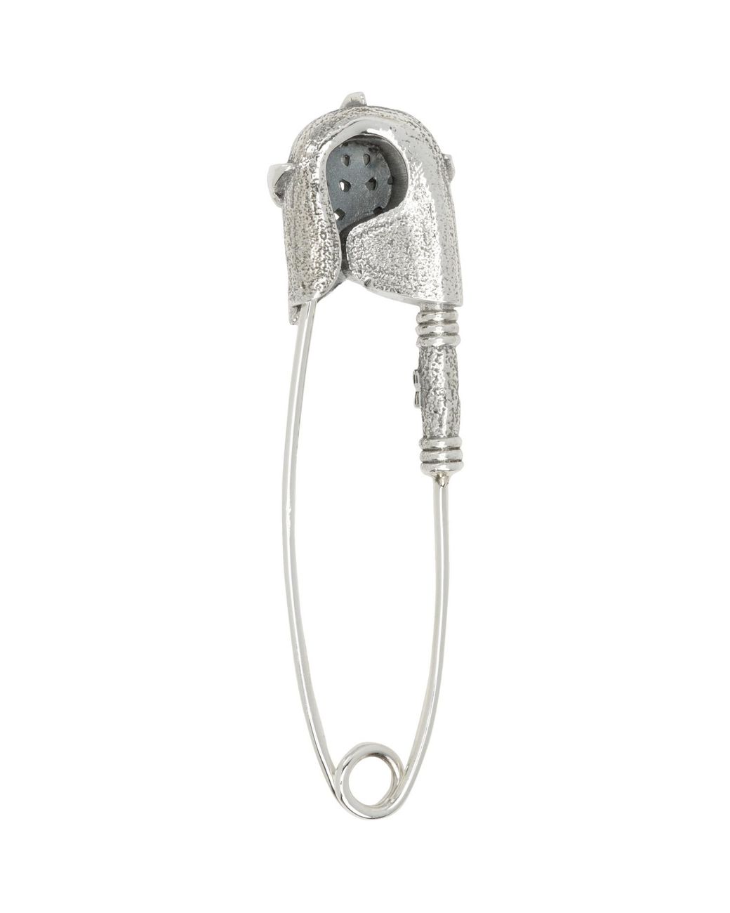 Emanuele Bicocchi Metallic Stella Pin Brooch for men