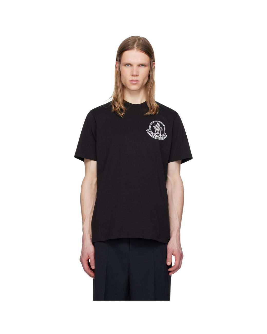 Moncler Black Archivio Creativo T-Shirt for men