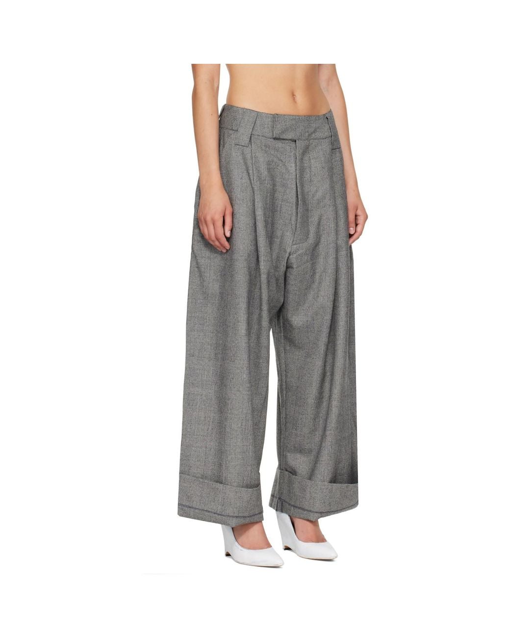 VAQUERA Gray Wool Baby Trousers