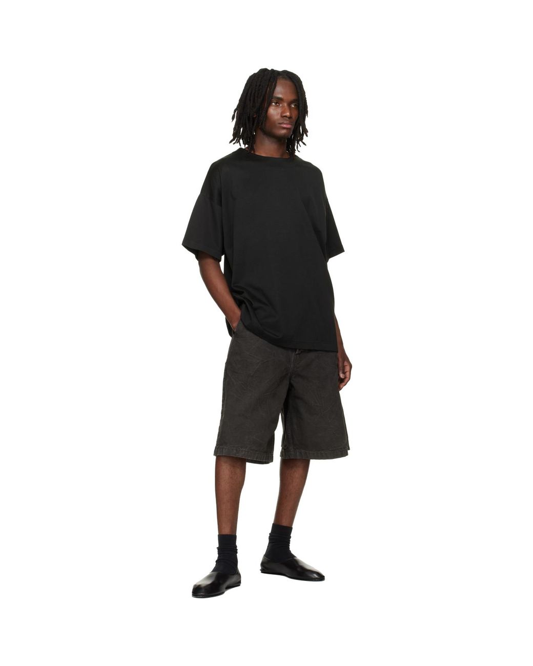 Fear Of God Black Clean Neck Tee for men