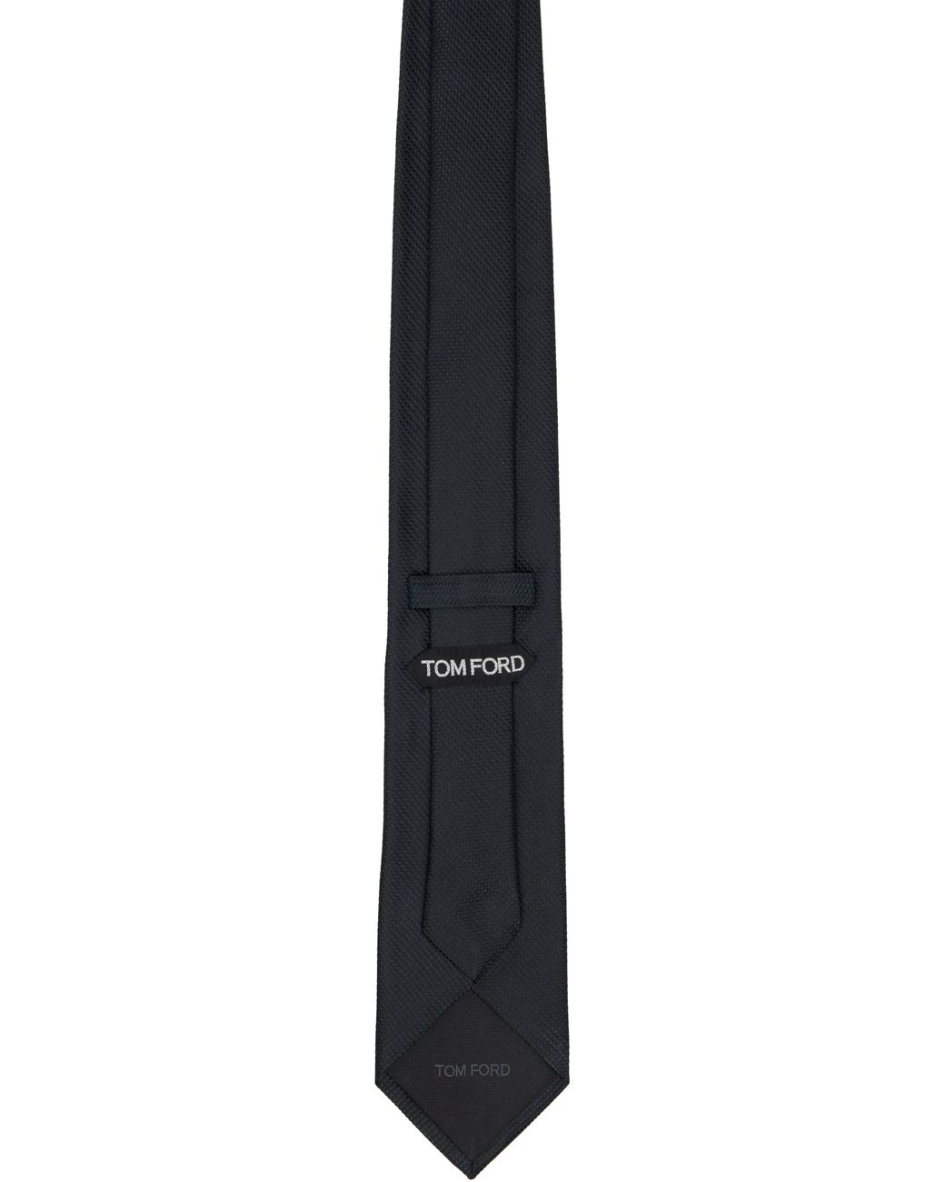 Tom Ford Black Solid Natte Tie for men
