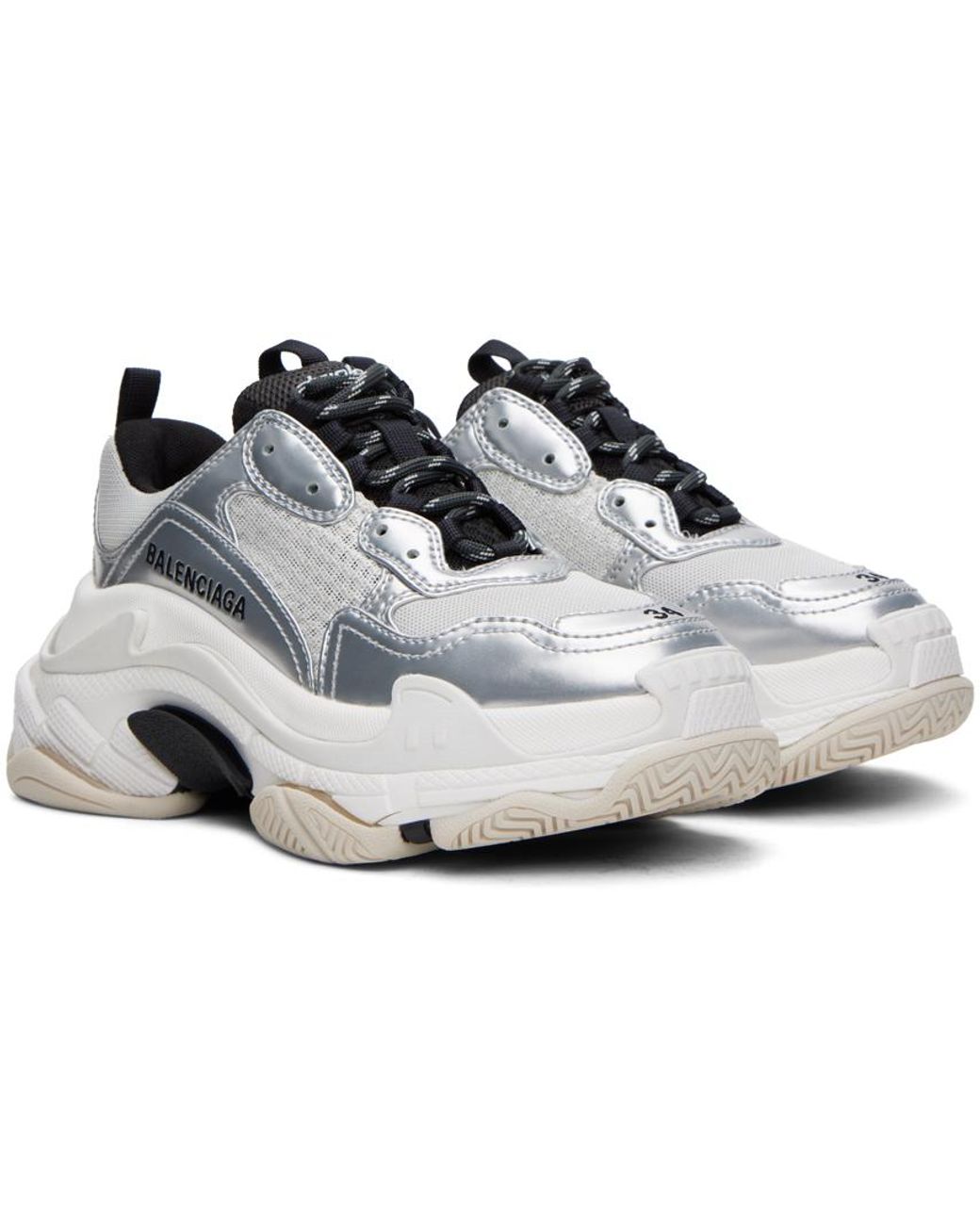 Balenciaga triple s grey black sales