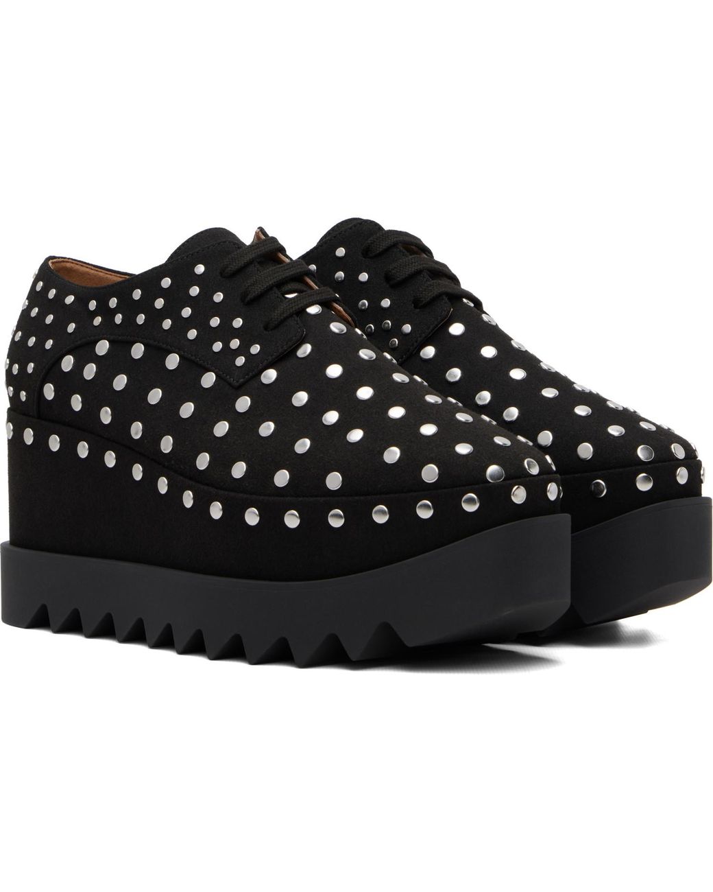 Stella McCartney Black Elyse Studded Platform Derbys