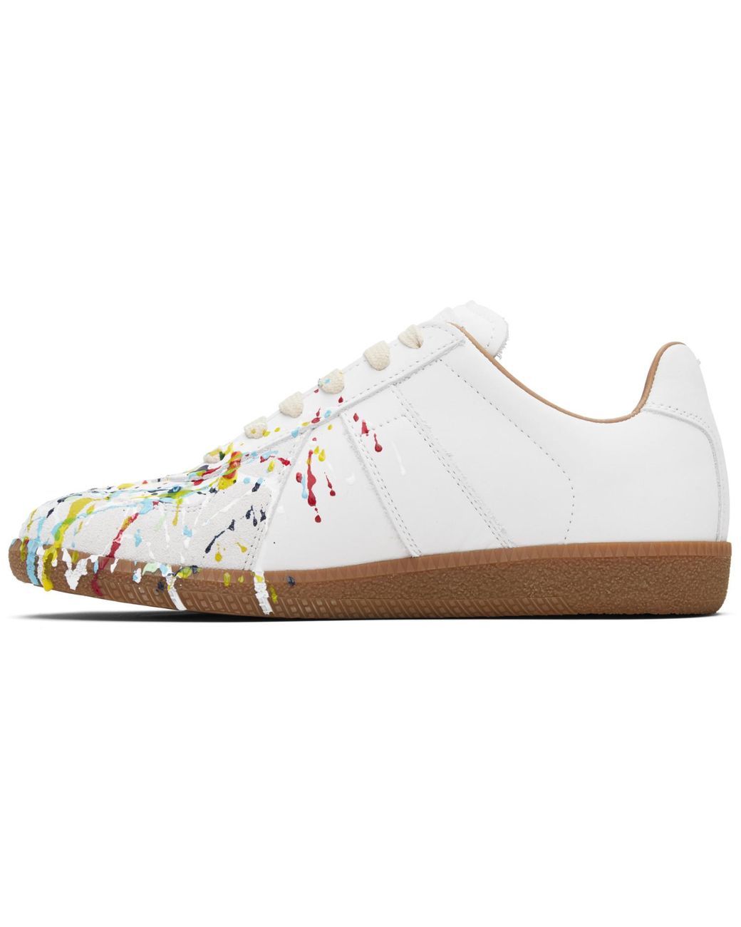 Maison Margiela Black Paint Replica Sneakers