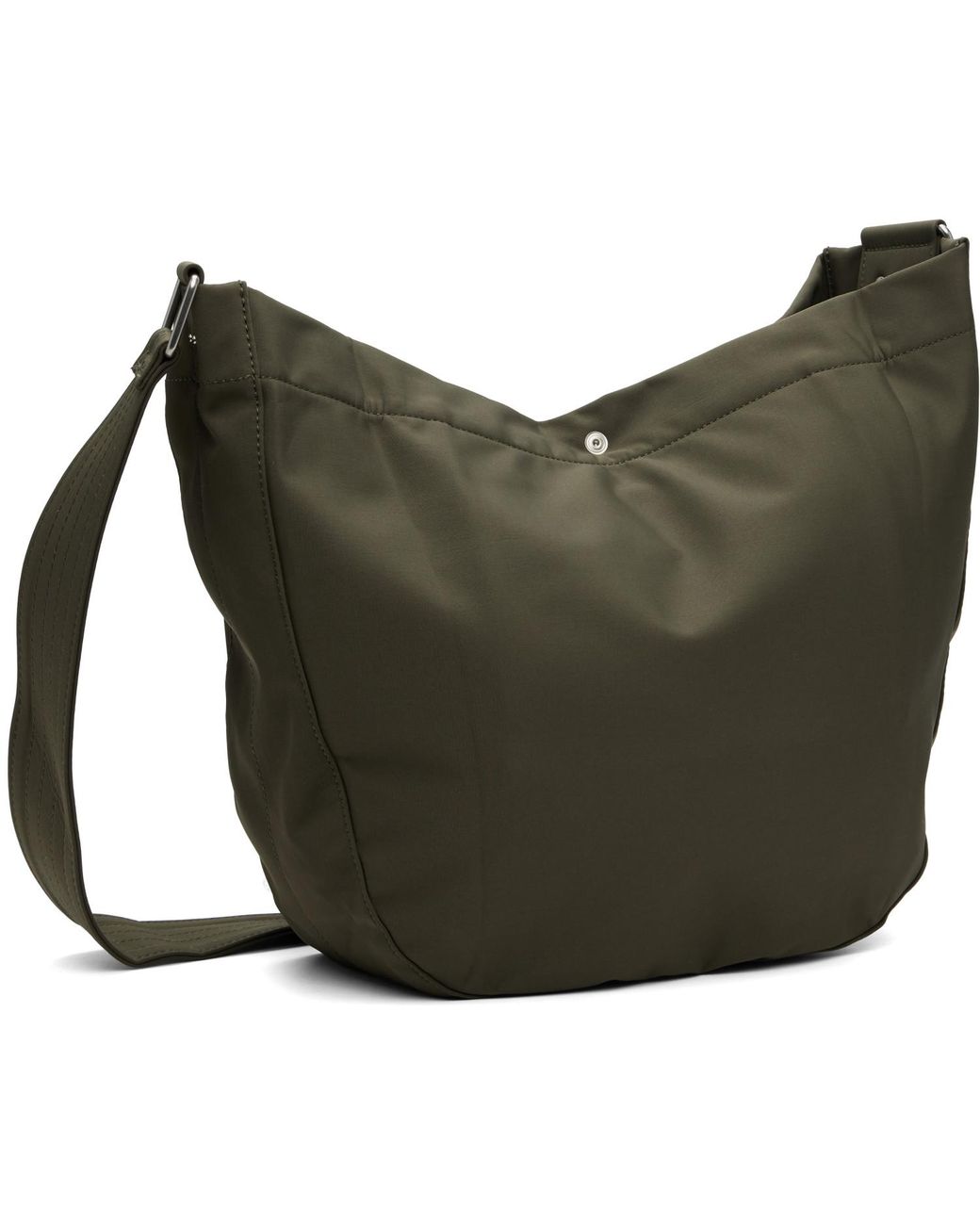 A.P.C. Green Khaki Journal Satchel Bag