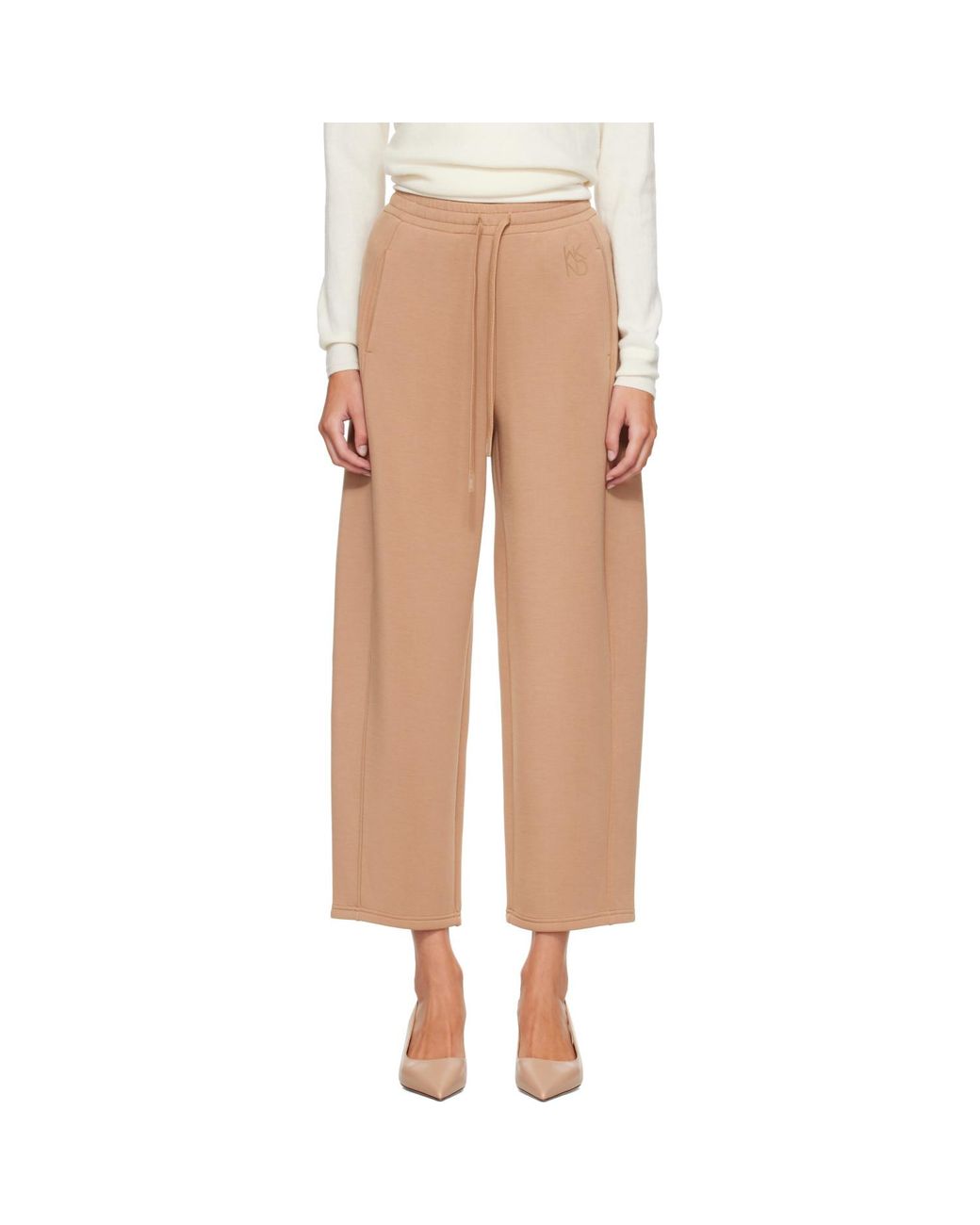 Weekend by Maxmara Natural Tan Getto Jersey Lounge Pants