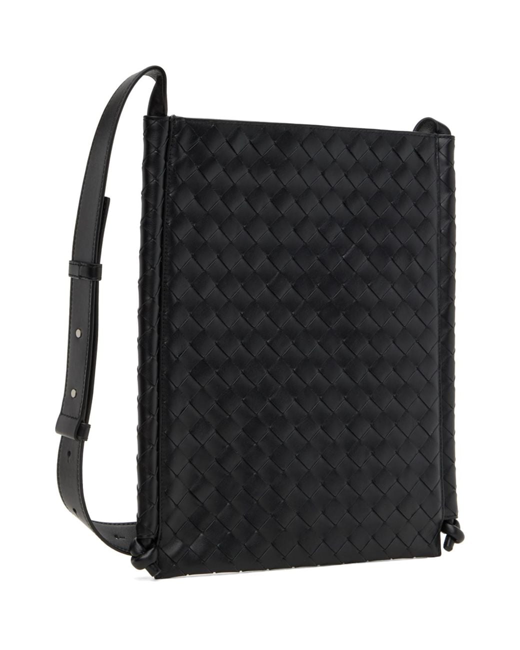 Bottega Veneta Black Large Flat Loop Pouch for men