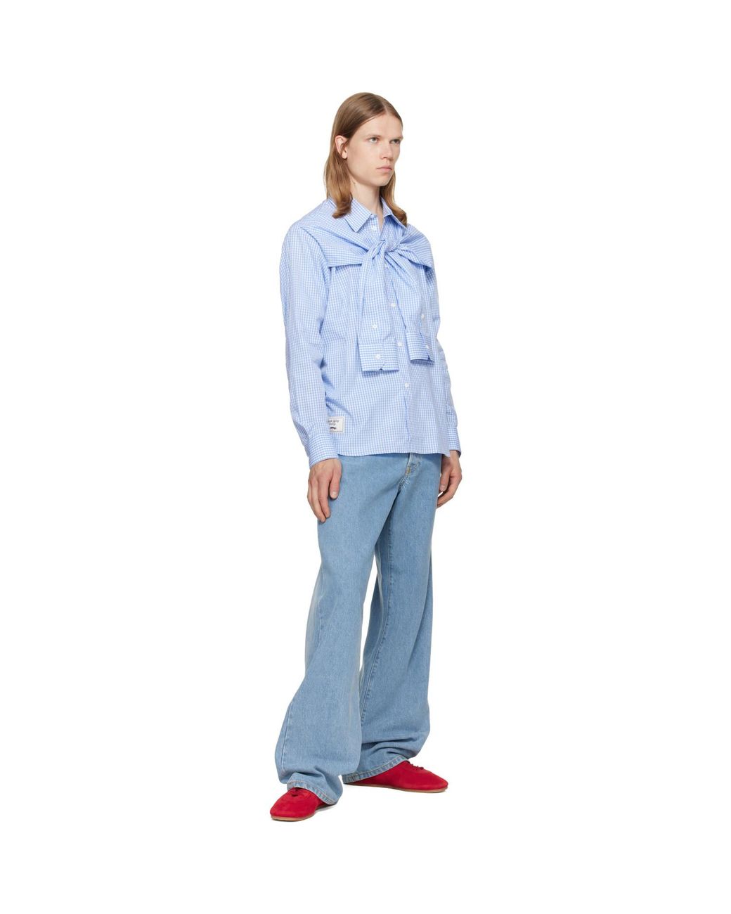 Charles Jeffrey Blue Hold Me Shirt for men