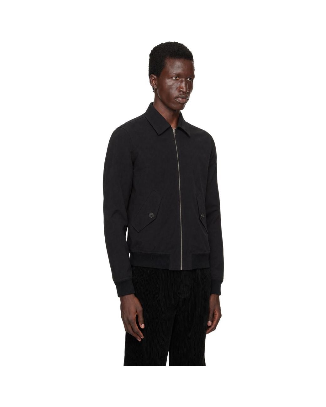 A.P.C. Black Gaspard Cotton-Wool Blend Jacket for men