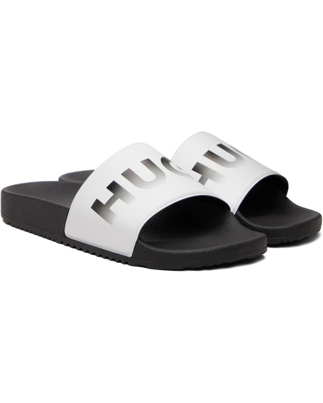 HUGO Black Logo Slides for men