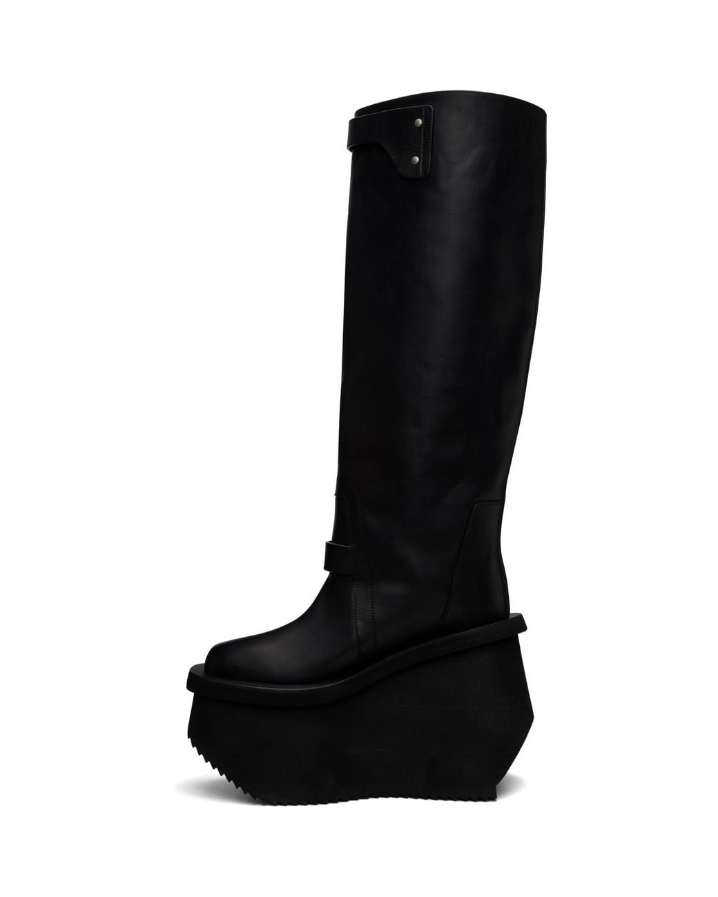 Rick Owens Black Tower Naska Factory Knee Boots for men