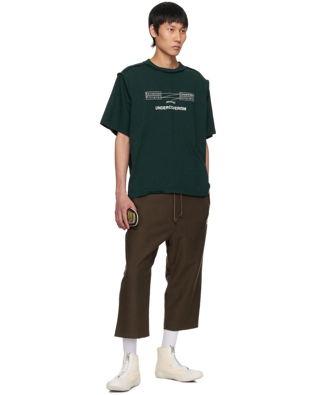 【関税込み】UNDERCOVER グリーン UP1E4808 Tシャツ 251414M213016_1.jpg
