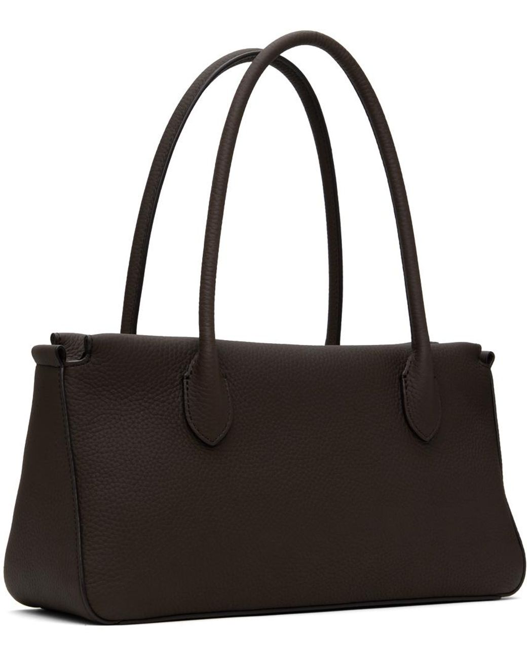 【関税・送料込み】THE ROW TOP HANDLE BAGS THE ROW Calfskin Sideby Top Handle Bag Black White Red