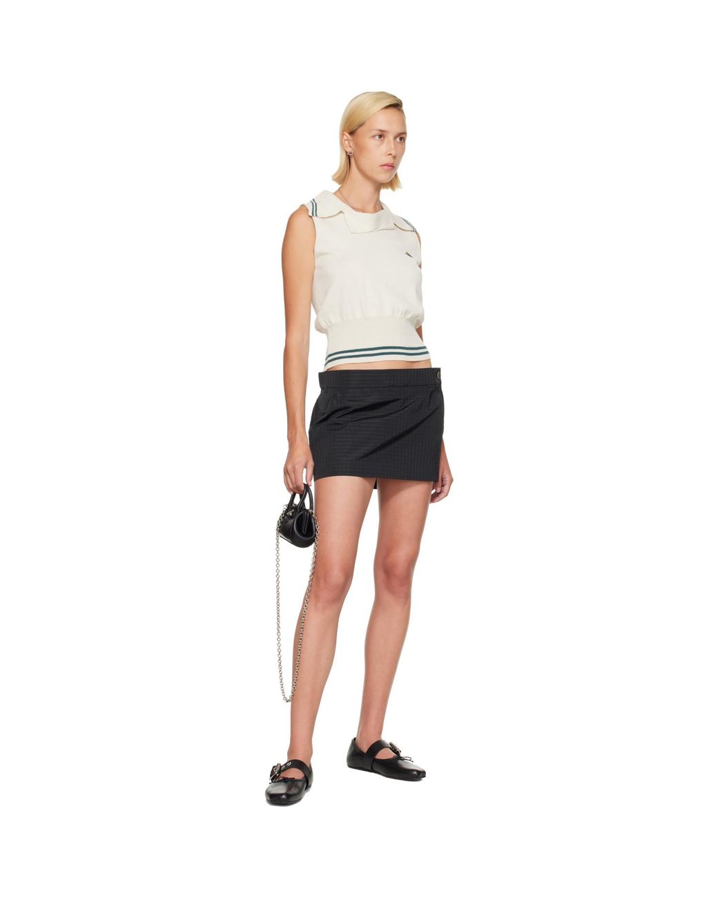 Vivienne Westwood Blue Foam Tailored Miniskirt