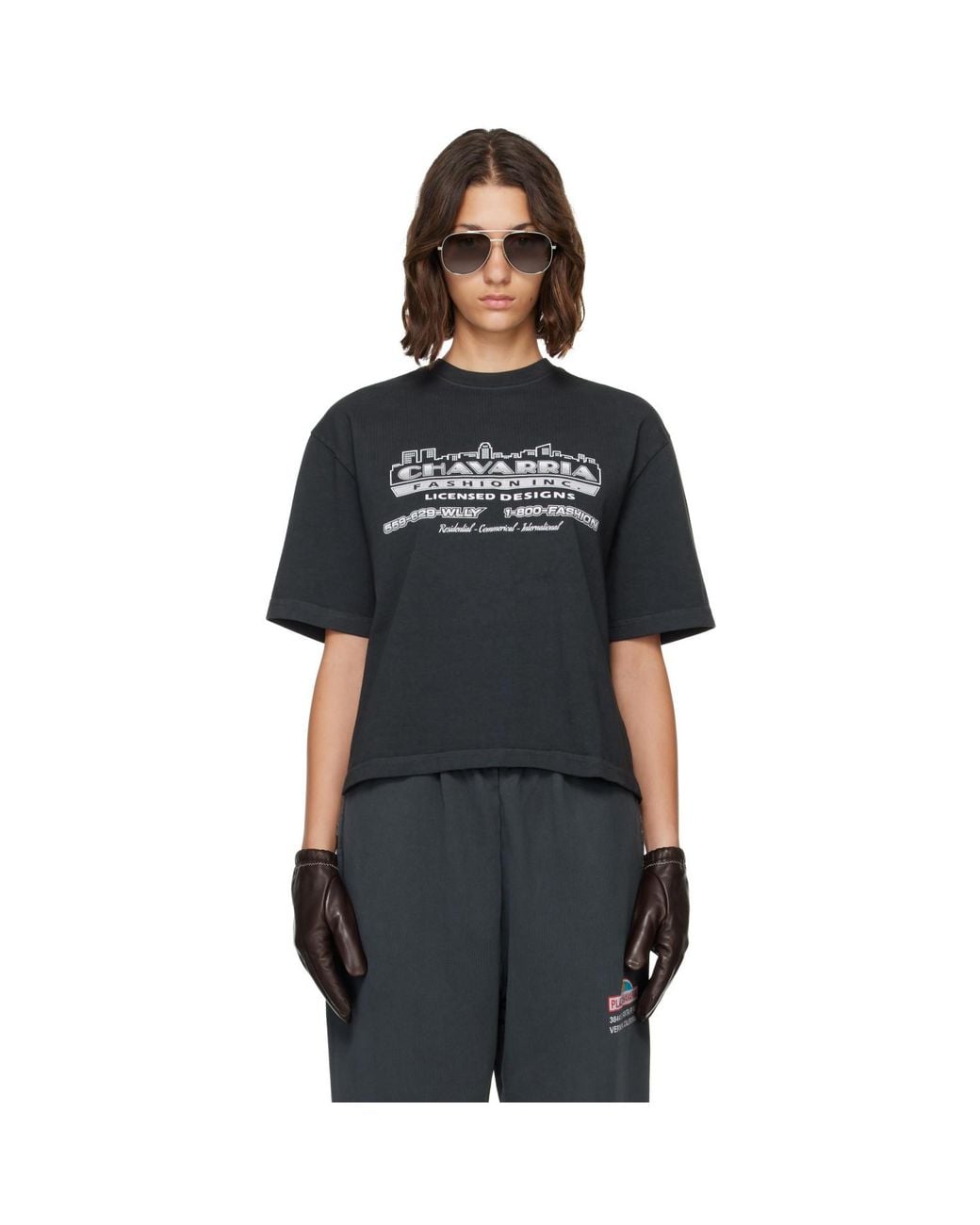Willy Chavarria Black 'Chavarria Licensed Designs' Brava T-Shirt