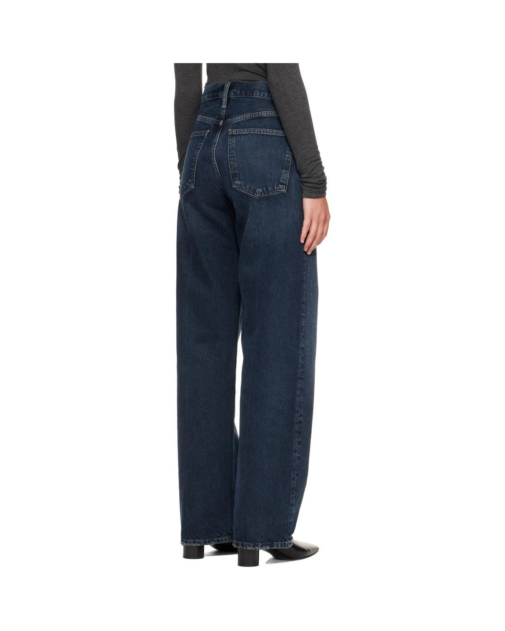 Agolde Blue Wide Leg Jeans