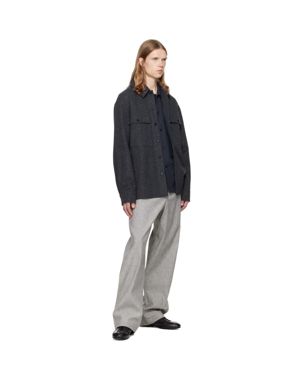 Jil Sander Black Outer Shirt Jacket for men