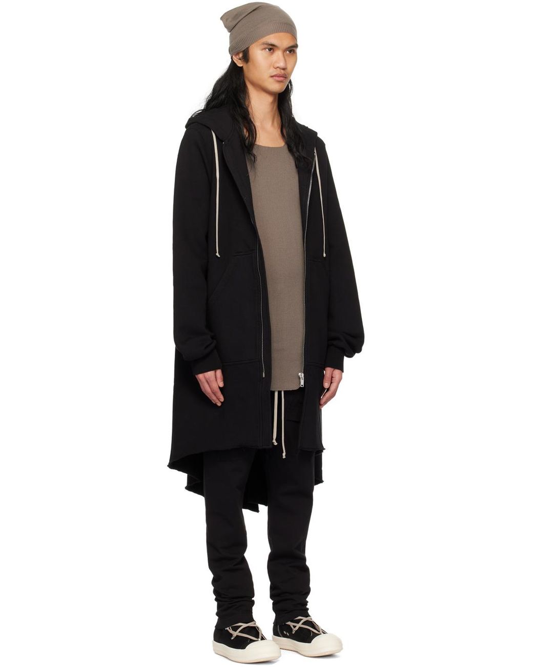 Rick Owens Black Fishtail Parka Jacket for Men Lyst UK
