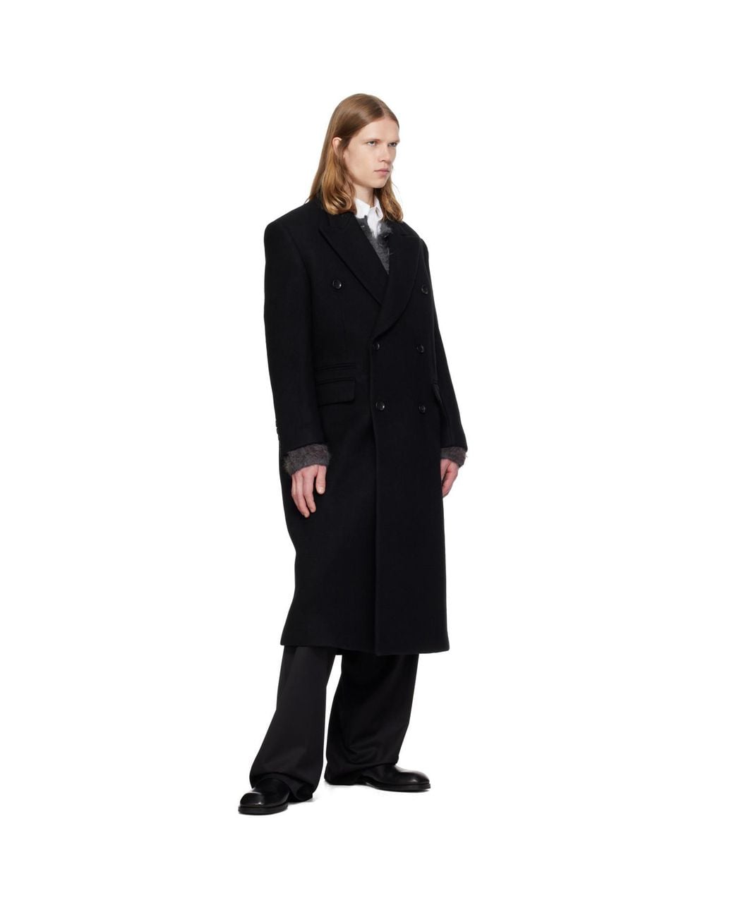 MMIC Black Hector Double Coat for men