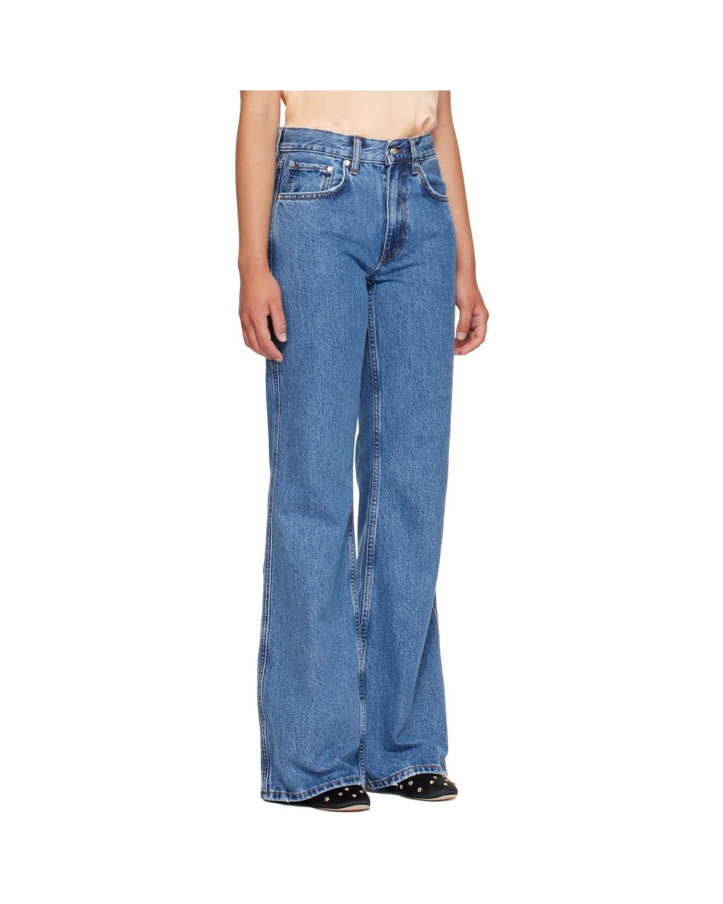 Anine Bing Blue Wyatt Jeans