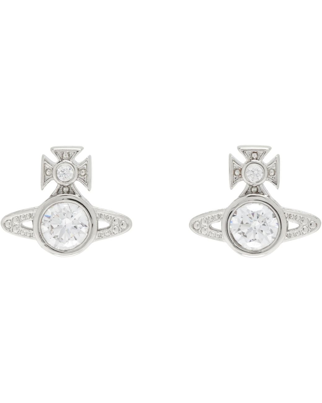 Vivienne Westwood Metallic London Orb Earrings for men